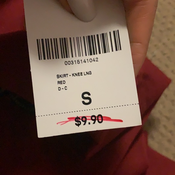 Forever 21 Maroon Red Slit Skirt - Picture 4 of 4